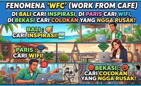 Fenomena ‘WFC’ (Work From Cafe): Di Bali Cari Inspirasi, Di Paris Cari Wifi, Di Bekasi Cari Colokan yang Nggak Rusak Fenomena ‘WFC’ (Work From Cafe): Di Bali Cari Inspirasi, Di Paris Cari Wifi, Di Bekasi Cari Colokan yang Nggak Rusak