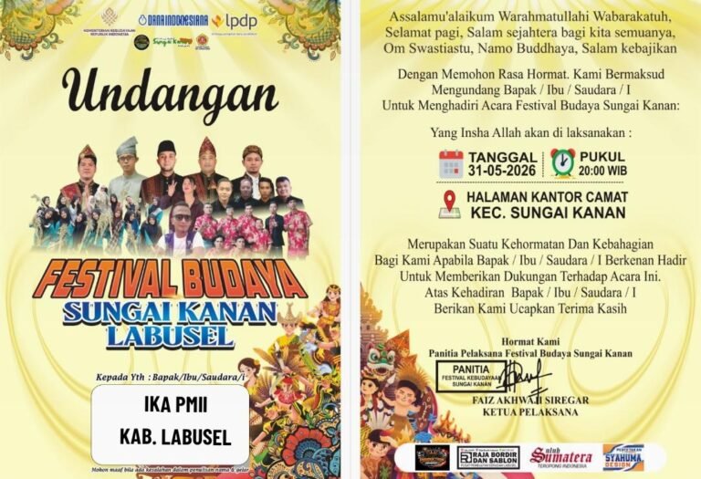 Lestarikan Warisan Leluhur, Festival Budaya Sungai Kanan Labusel Siap Digelar Akhir Mei Ini Lestarikan Warisan Leluhur, Festival Budaya Sungai Kanan Labusel Siap Digelar Akhir Mei Ini