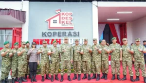 Pangdam I/BB Ikuti Vidcon Launching 1.061 KDKMP oleh Presiden RI