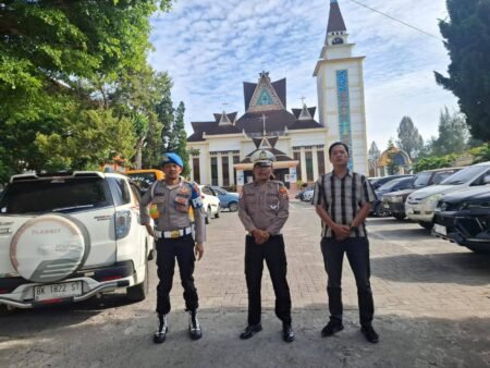Jamin Kekhusyukan Jemaat, Polres Karo Pertebal Pengamanan Ibadah Minggu di Kabanjahe