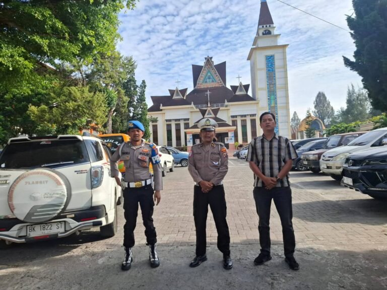Jamin Kekhusyukan Jemaat, Polres Karo Pertebal Pengamanan Ibadah Minggu di Kabanjahe
