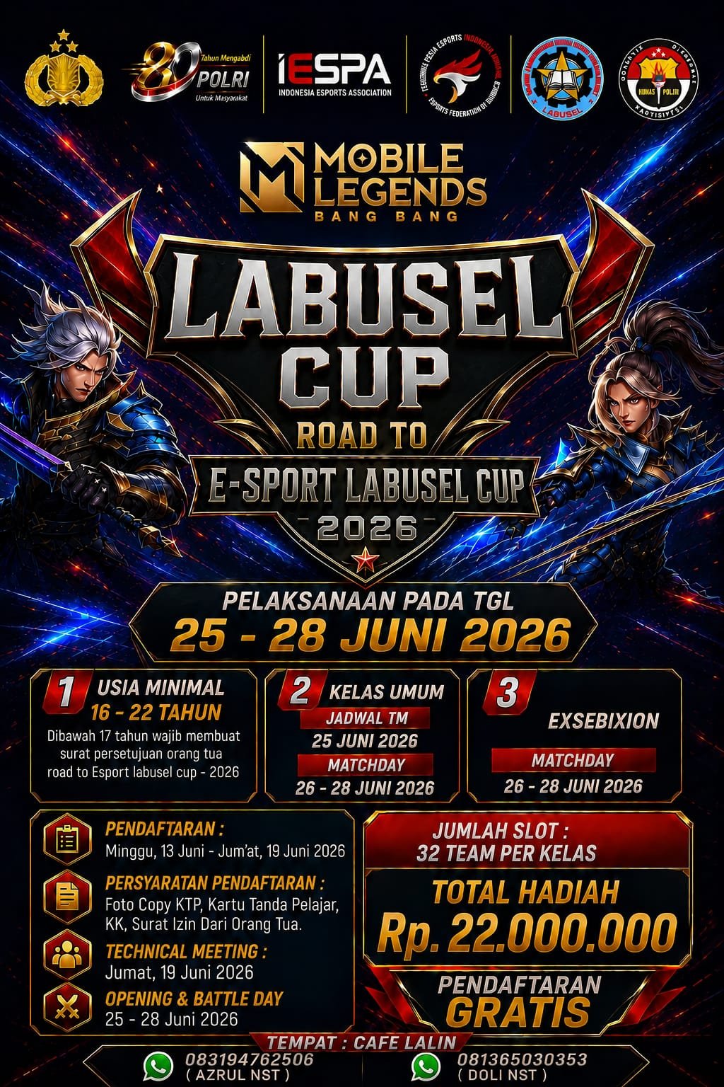 Perebutkan Total Hadiah Rp22 Juta, Turnamen Mobile Legends Labusel Cup 2026 Siap Digelar Gratis!