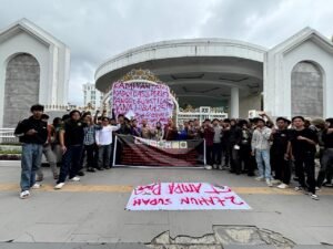 Soroti Hibah Rp25 Miliar, Ratusan Mahasiswa Labusel Geruduk Kantor Gubernur Sumut dalam Aksi Jilid II