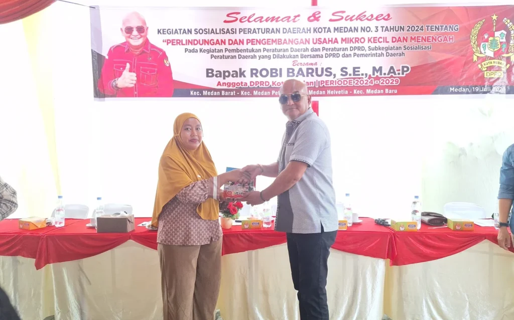 Sosperda Robi Barus Dihadiri Warga Medan Ramai Macam Pajak! Warga Antusias Kali Serbu Kegiatan Sosperda Robi Barus